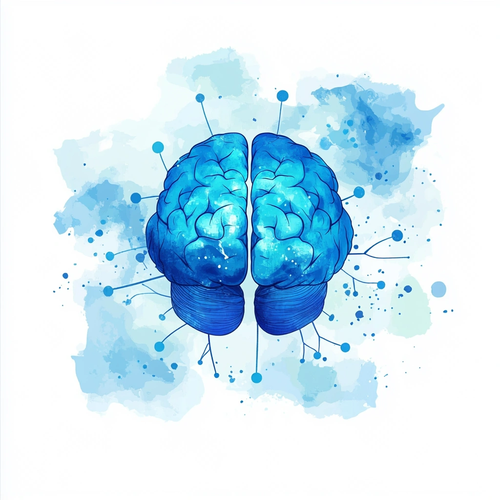 Іконка з зображенням мозку та нейронів